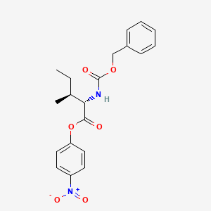 Chemical structure of Z-Ile-ONp