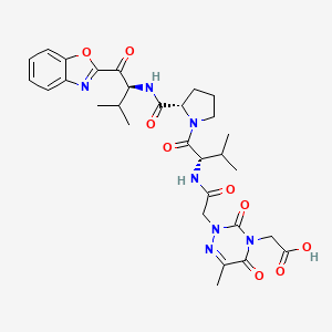 Chemical structure of Z-Gly-Gly-Arg-AMC acetate,Z-GGRAMC acetate