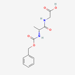 Chemical structure of Z-D-Ala-Gly-OH