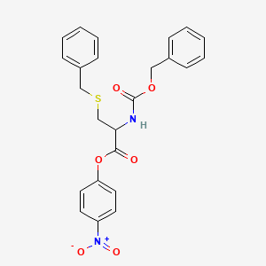 Chemical structure of Z-Cys(Bzl)-ONp