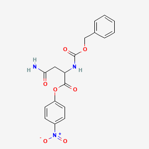 Chemical structure of Z-Asn-ONp