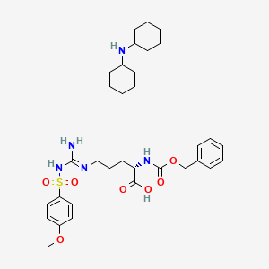 Chemical structure of Z-Arg(mbs)-oh dcha
