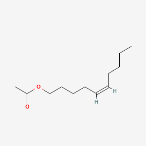 Chemical structure of Z-5-decen-1-ylacetate