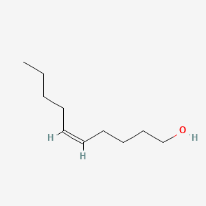 Chemical structure of Z-5-decen-1-ol