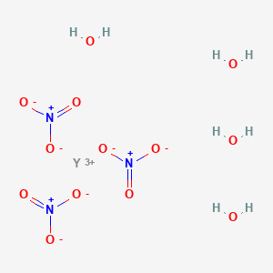 Chemical structure of Yttrium(III) nitrate tetrahydrate