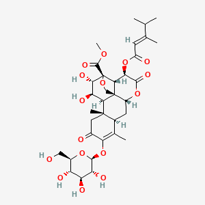 Chemical structure of Yadanzioside P