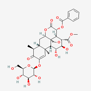 Chemical structure of Yadanzioside M
