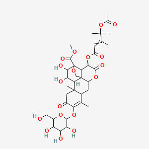 Chemical structure of Yadanzioside K