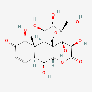 Chemical structure of Yadanziolide B