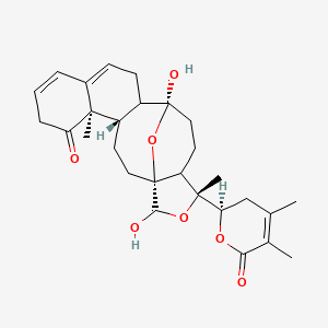 Chemical structure of Withaphysalin C