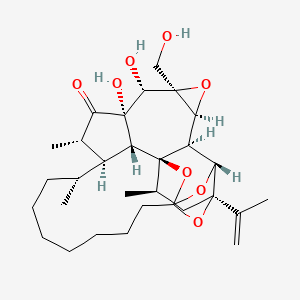 Chemical structure of Wikstroelide E