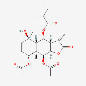 Chemical structure of Wedeliatrilolactone A