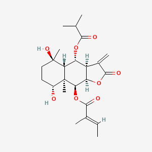 Chemical structure of Wedelialactone A
