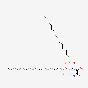 Chemical structure of Vitaminb6dipalmitate