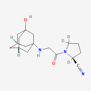 Chemical structure of Vildagliptin-d3