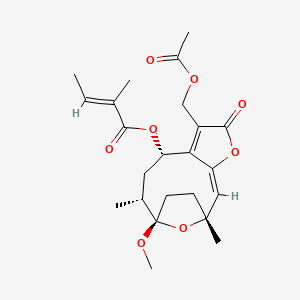 Chemical structure of Vernolide B