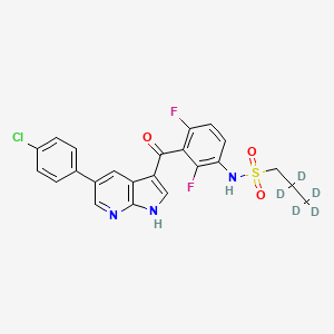 Chemical structure of Vemurafenib-d5