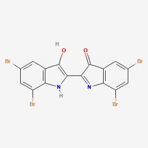 Chemical structure of Vat Blue 4B