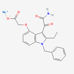 Chemical structure of Varespladib sodium