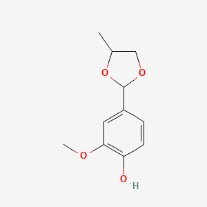 Chemical structure of Vanillin Propylene Glycol Acetal