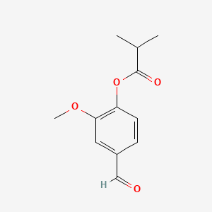 Chemical structure of Vanillin isobutyrate