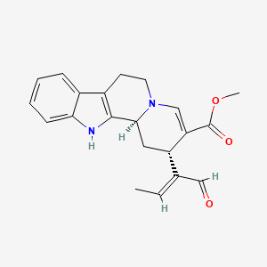 Chemical structure of Vallesiachotamine