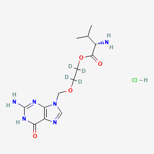 Chemical structure of Valacyclovir-d4 hydrochloride