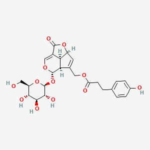Chemical structure of V1 iridoid