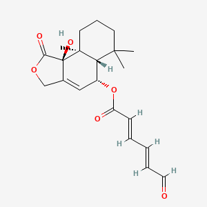 Chemical structure of Ustusolate E