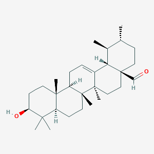 Chemical structure of Oleanoaldehyde