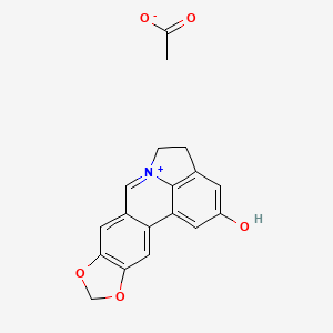 Chemical structure of Ungeremine acetate