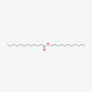 Chemical structure of undecyl dodecanoate