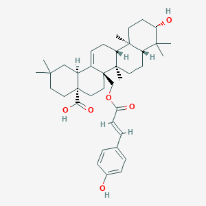 Chemical structure of Uncarinic acid E