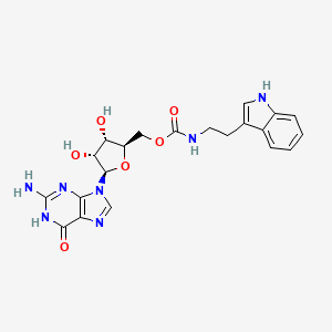 Chemical structure of Tryptamine guanosine carbamate