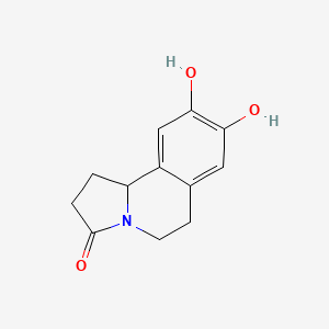 Chemical structure of (+-)-Trolline