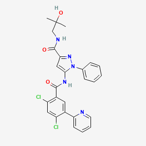 Chemical structure of TrkA inhibitor compound 23(TrkA-IN-23)