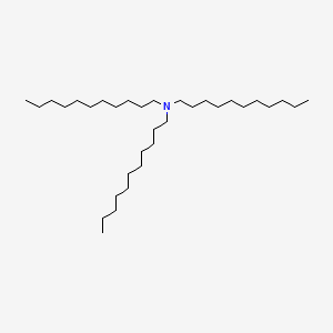 Chemical structure of Triundecylamine