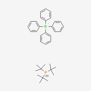 Chemical structure of Tri-tert-butylphosphonium Tetraphenylborate