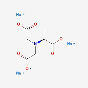 Chemical structure of Trisodium dicarboxymethyl alaninate, L-