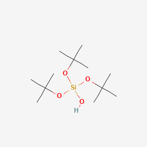 Chemical structure of Tri-t-butoxysilanol