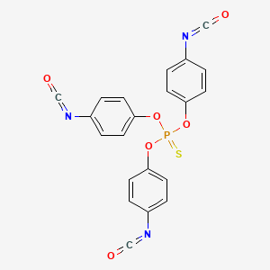 Chemical structure of tris(p-isocyanatophenyl) thiophosphate