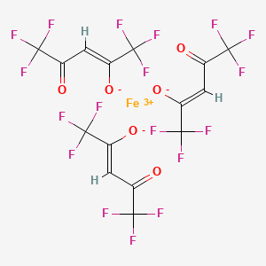 Chemical structure of Tris(hexafluoroacetylacetonato)iron(III)
