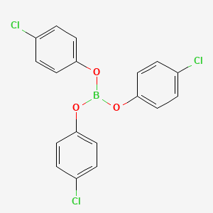 Chemical structure of Tris(4-chlorophenyl) Borate