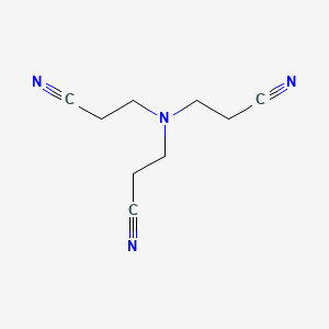 Chemical structure of Tris(2-cyanoethyl)amine