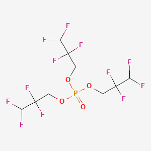 Chemical structure of Tris(2,2,3,3-tetrafluoropropyl)phosphate