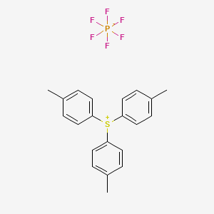 Chemical structure of Tri-p-tolylsulfonium Hexafluorophosphate