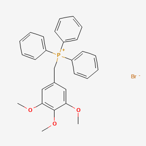 Chemical structure of Triphenyl(3,4,5-trimethoxybenzyl)phosphonium bromide