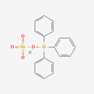 Chemical structure of Trioxo(triphenylsilyloxy)rhenium(VII)