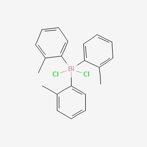 Chemical structure of Tri-o-tolylbismuth Dichloride