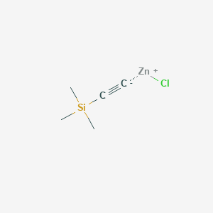 Chemical structure of Trimethylsilylethynylzinc chloride